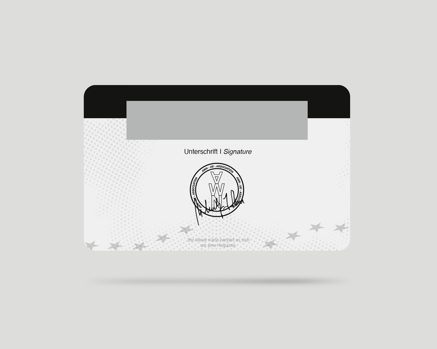 Rückseite Fake Agentenausweis